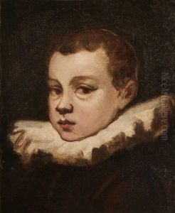 Jeune Homme A La Collerette En Buste by Domenico Tintoretto
