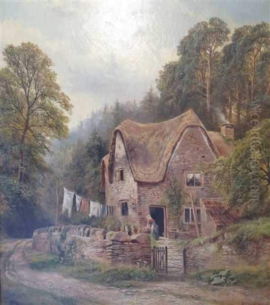 Hanging Washing Outside The Cottage - view 1