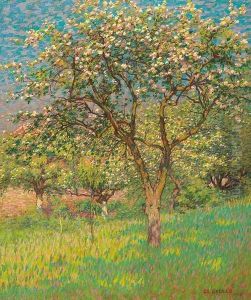 Arbres Fleuris. 1908 by Co Breman