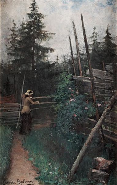 Woman In Landscape - view 1
