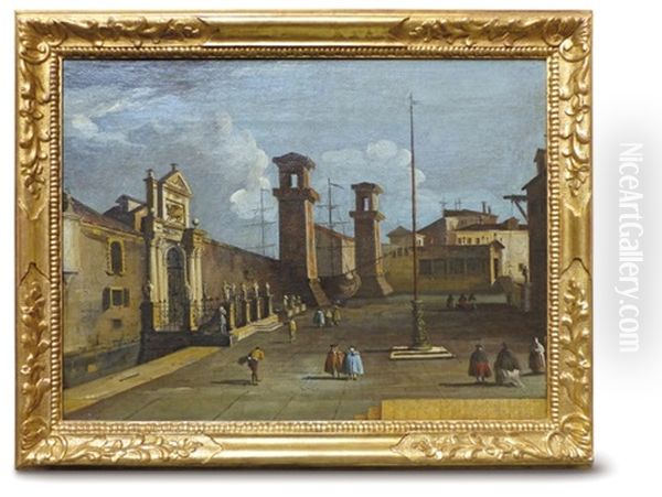 Die Tore Am Arsenal In Venedig - view 1