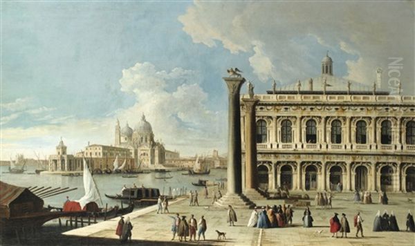 Venise: Vue De La Place Saint Marc Vers Le Grand Canal Et L'eglise De La Salute - view 1