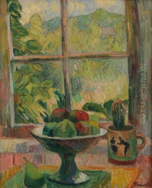 Coupe De Fruits Devant La Fenetre - view 1