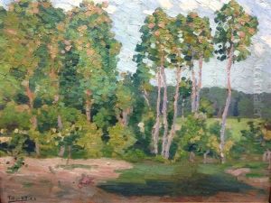 La Rangee D"arbres by Eugene Tirvert
