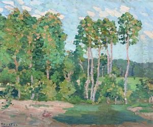 La Rangee D'arbres by Eugene Tirvert