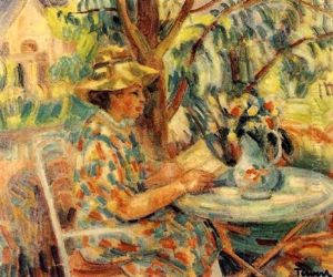 Madame Tirvert Dans Son Jardin by Eugene Tirvert