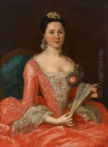 Portrait Of An Aristocratic Lady by Johann Heinrich Tischbein the Elder