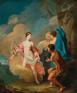 The Judgement Of Paris by Johann Heinrich Tischbein the Elder