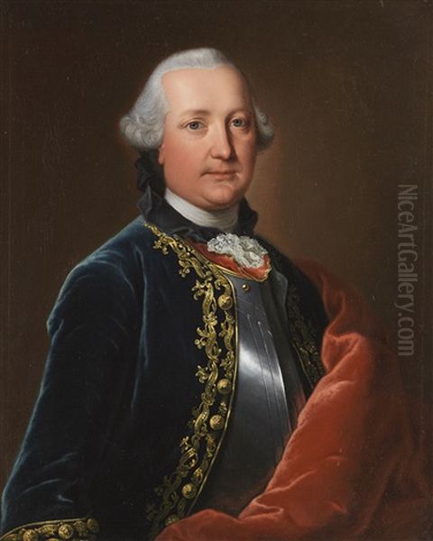 2 Pendants: Portrat Johann Carl Friedrich Von Boineburg (1729-1792), Hessischer Obermarschall, Und Seine Gemahlin Caroline, Geb. Von Lowenstein - view 1
