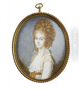 Portratt Av Ung Hogrestandskvinna by Johann Heinrich Tischbein the Younger