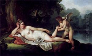 Psyche Und Amor, Der Ihr Einen Dorn Aus Dem Fus Zieht by Johann Heinrich Tischbein the Younger