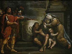 Scen Ur Den Romerska Historien by Anton Johann Tischbein