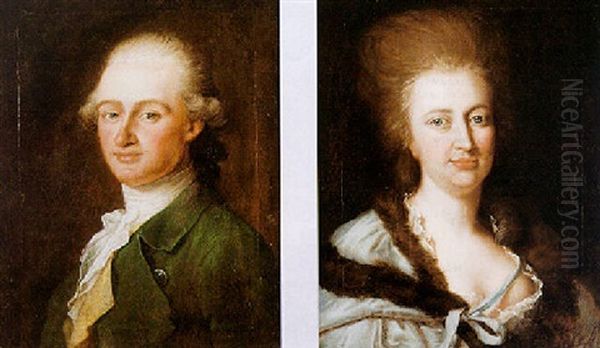 Portrait Of Carl Von Und Zu Gilsa, In A Green Jacket - view 1