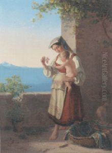 A Welcome Distraction by August Anton Tischbein