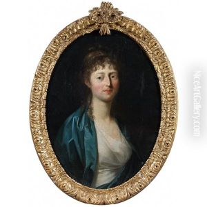 Portrait De Jeune Dame En Buste by Johann Friedrich August Tischbein