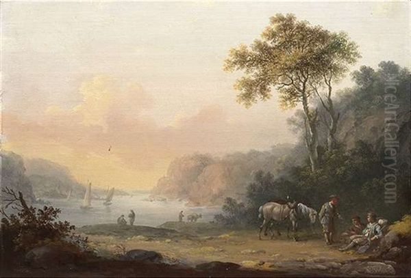 Fluslandschaft Im Abendlicht - view 1