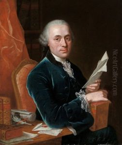 Bildnis Des Bekannten Arztes Und Gelehrten Johann August Unzer