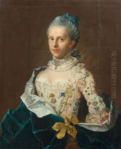 Pair Of Portraits Of Landrat Jacobi Aus Hildburghausen And His Wife - view 1