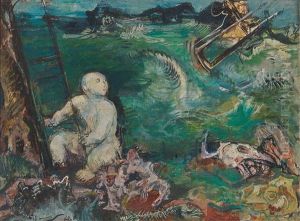 Versunken- "studie Of Lovely Child 1949-50 New York by Victor Tischler