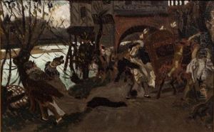 Avant Le Duel by James Jacques Joseph Tissot
