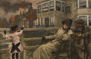 Waiting For The Ferry by James Jacques Joseph Tissot