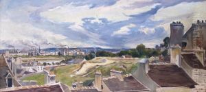 Vue De La Rive Gauche Depuis Le Boulevard Delessert A Paris by Jean-Louis Bremond