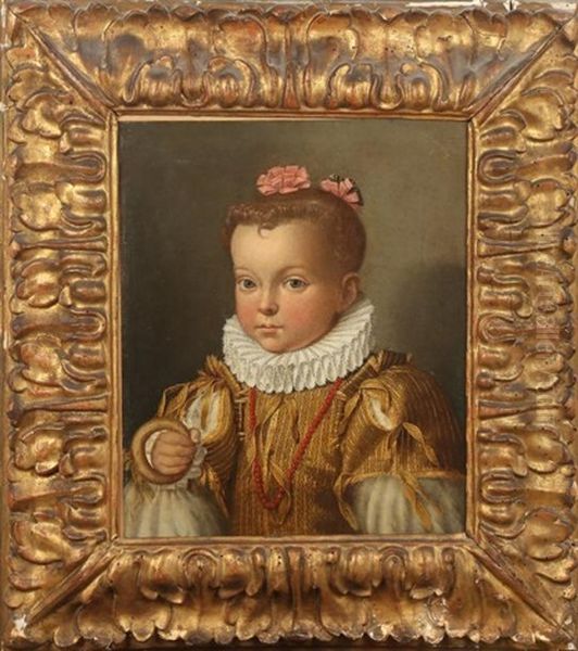 Portrait D'enfant A La Collerette - view 1
