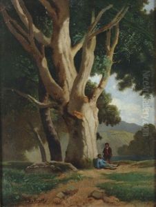 Albero E Figure by Serafino de Tivoli