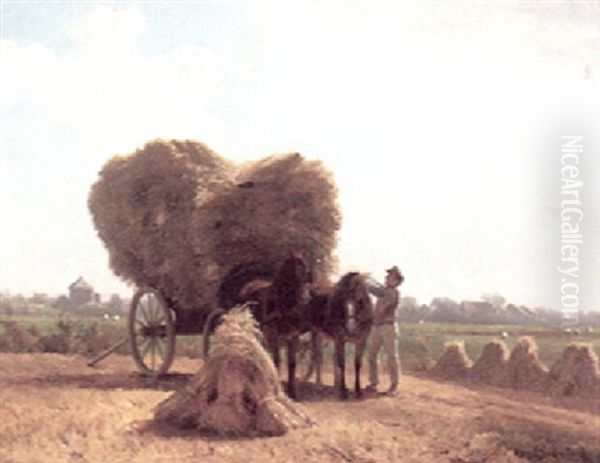 Stacking Hay - view 1