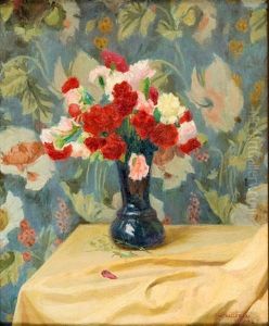 Flowers In A Vase by Maksymilian Tkaczewski