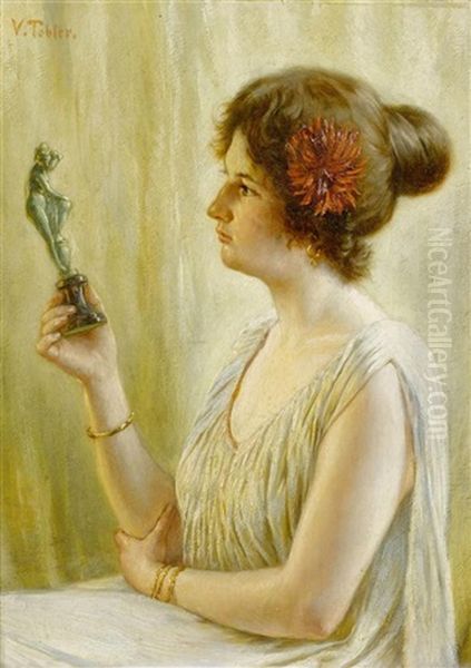 Madchenportrait Mit Skulptur - view 1