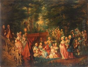 Sposi Della Casa Reale Di Francia by Louis Tocque