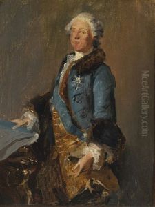 Portrait Of Abel Francois Poisson, Marquis De Marigny by Louis Tocque