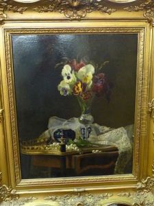 Still Life With Violets In A Venetian Vase