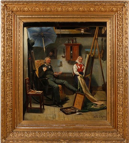 Inside The Studio With Artist And Model - view 1