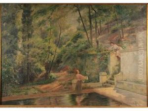 Au Lavoir by Knut Gustaf Waldemar Tode