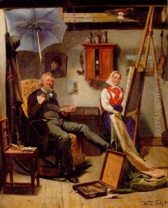I Ateljen by Knut Gustaf Waldemar Tode