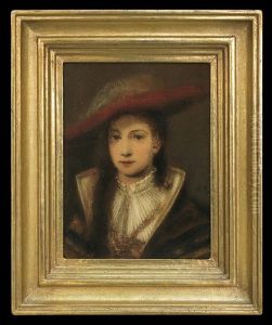 Portrait Of Lady In Hat by Max Todt