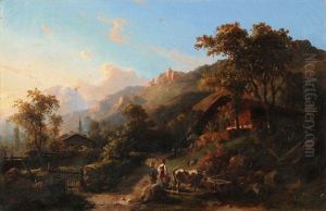 Sommerliche Landschaft Im Berner Oberland