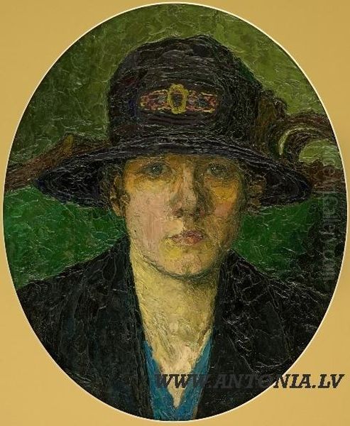 Woman
In A
Hat - view 1