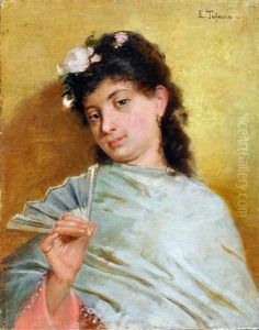 Figura Femminile Con Ventaglio Figura Femminile Con Ventaglio