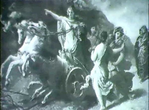 Classical Figures With A Chariot - view 1