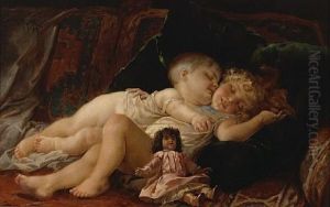 Sleeping Playmates by Virgilio Tojetti