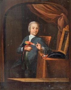 Jeune Homme Au Perroquet