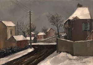 Village Sous La Neige