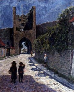 Sommar Vid Visby Ringmur by Emma (Helfrid Charlotta) Toll