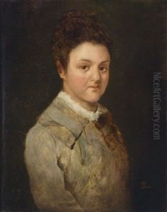 Portrait Einer Jungen Frau