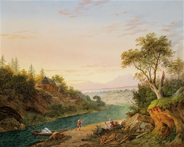 Blick In Eine Weite Flusslandschaft - view 1