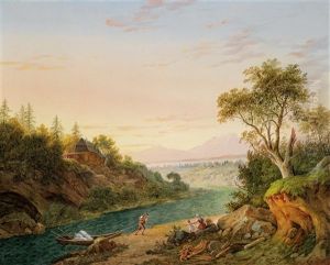 Blick In Eine Weite Flusslandschaft by Matthias Rudolf Toma
