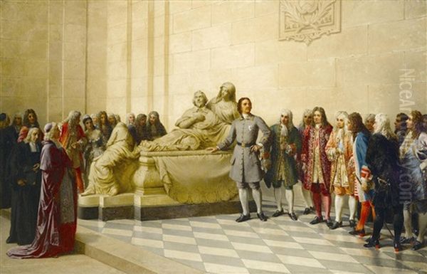 Peter The Great Visiting Cardinal Richelieu's Tomb In The Sorbonne, 1717 - view 1